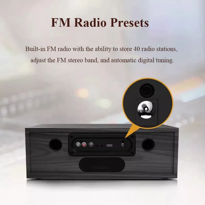 Lettore CD desktop HIFI all-in-one con altoparlanti integrati - immagine 2
